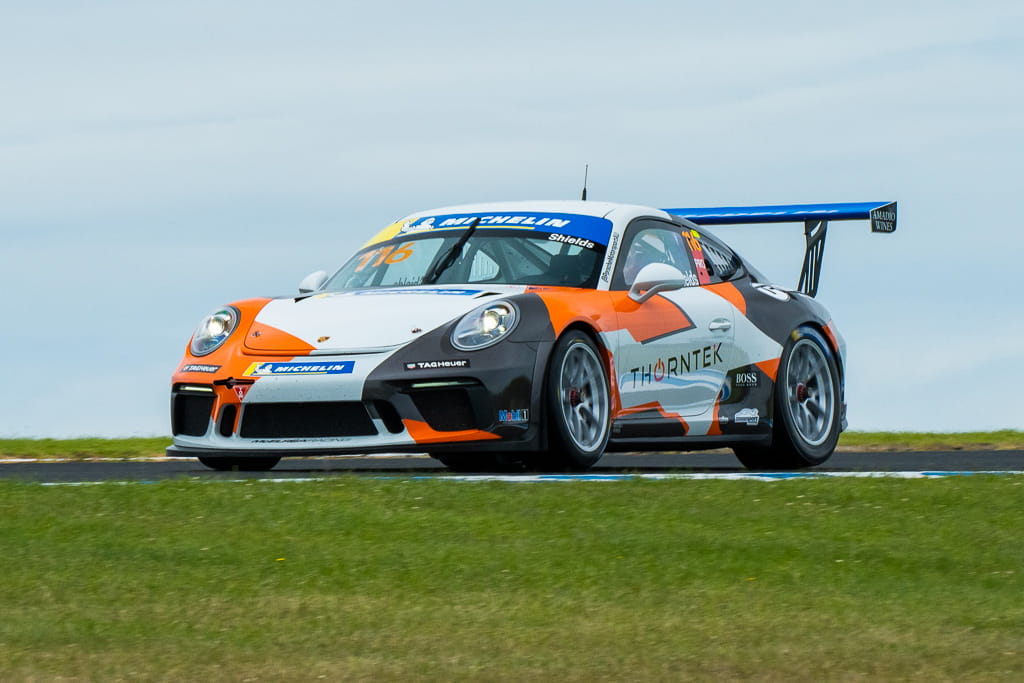 Aron Shields #116 racing at Phillip Island Circuit 2022