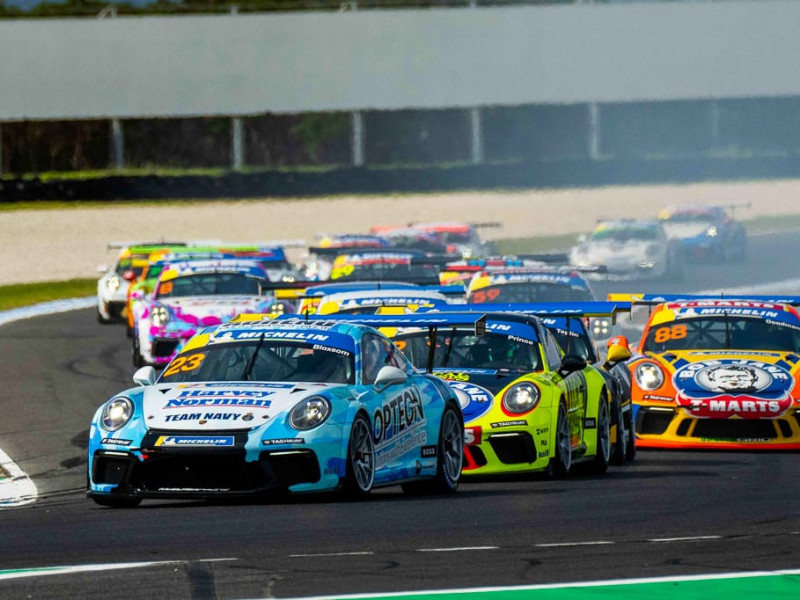 Lockie Bloxsom #23 racing at Phillip Island Circuit 2022