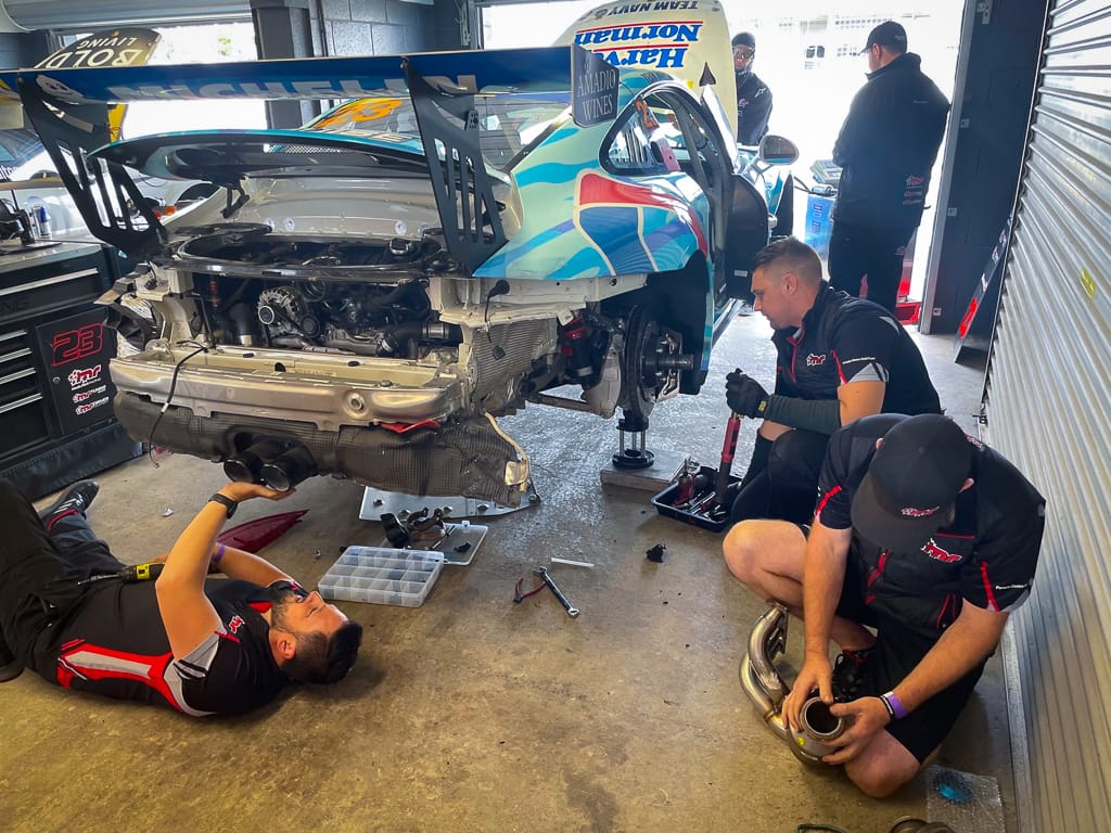 Lockie Bloxsom #23 racing at Phillip Island Circuit 2022