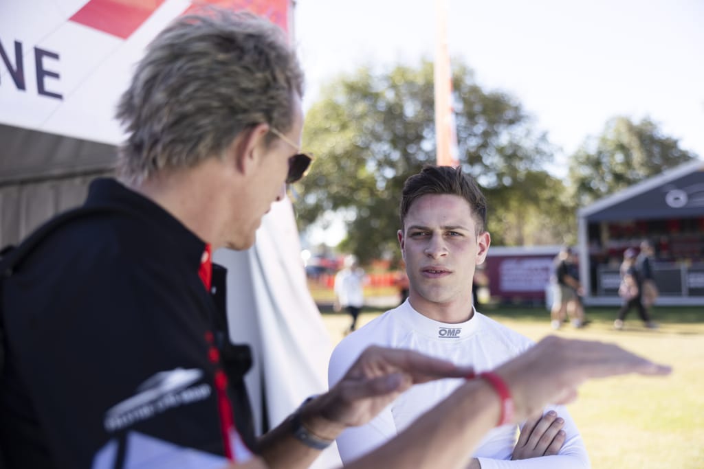 Christian Pancione with McElrea Racing in the Porsche Carrera Cup Australian Grand Prix 2022