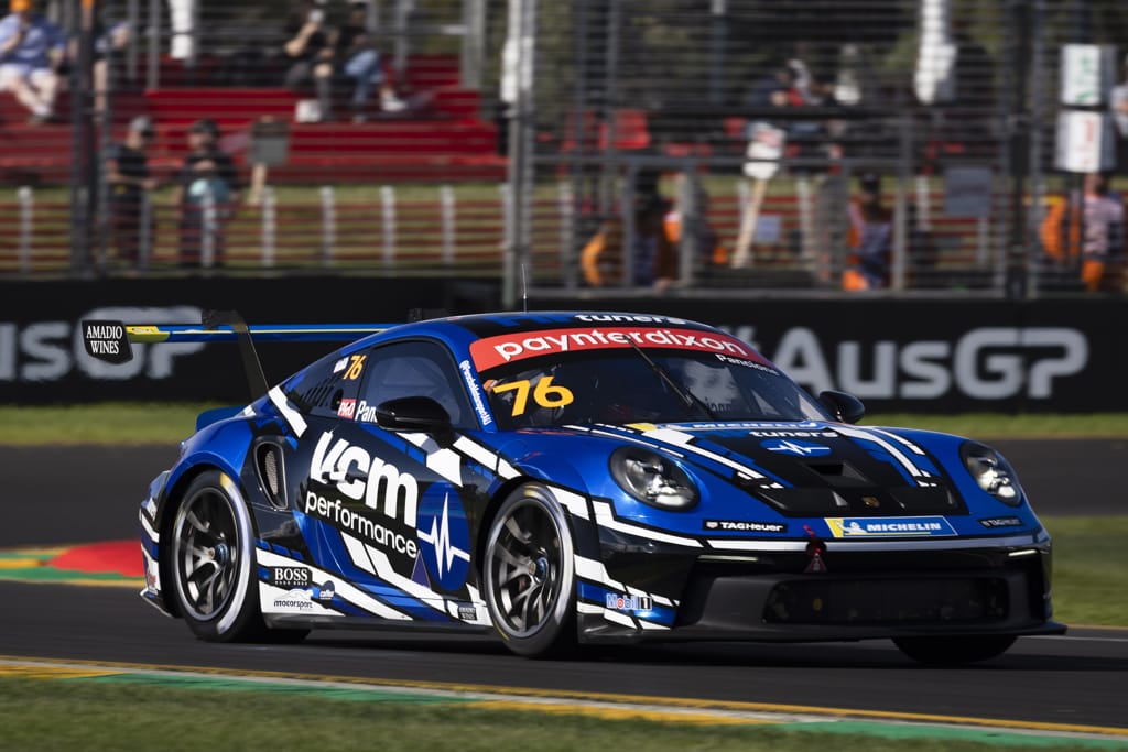 Christian Pancione #76 racing at Australian Grand Prix 2022
