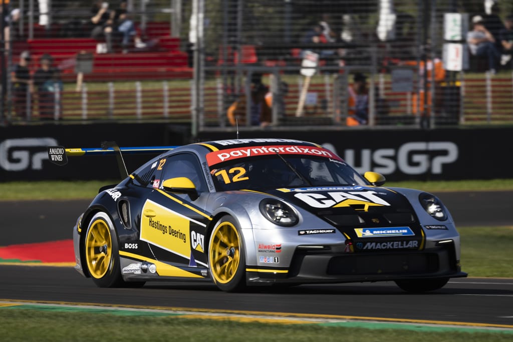 Harri Jones #12 racing at Australian Grand Prix 2022