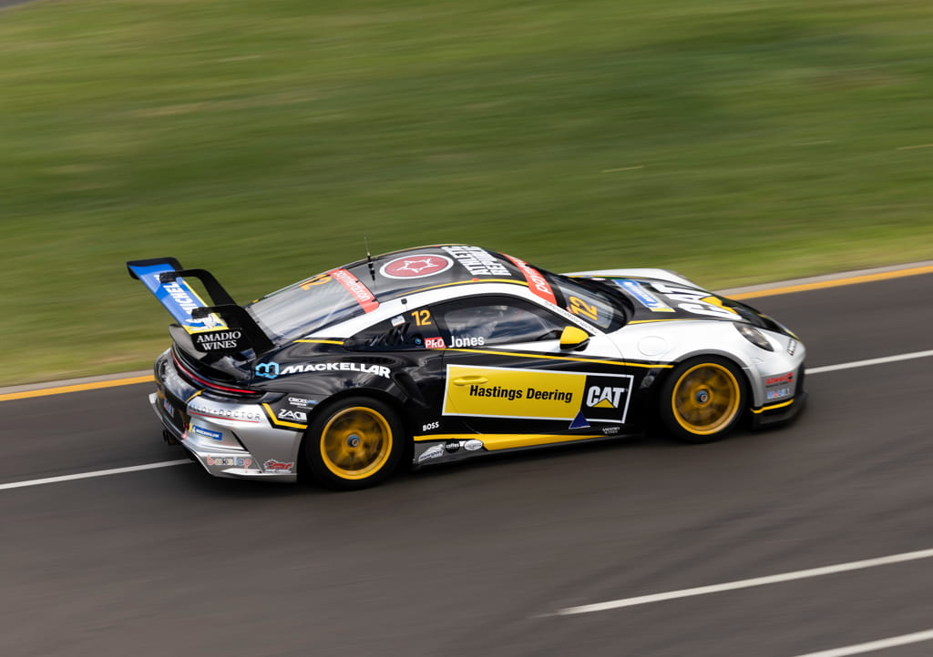 Harri Jones #12 racing at Australian Grand Prix 2022