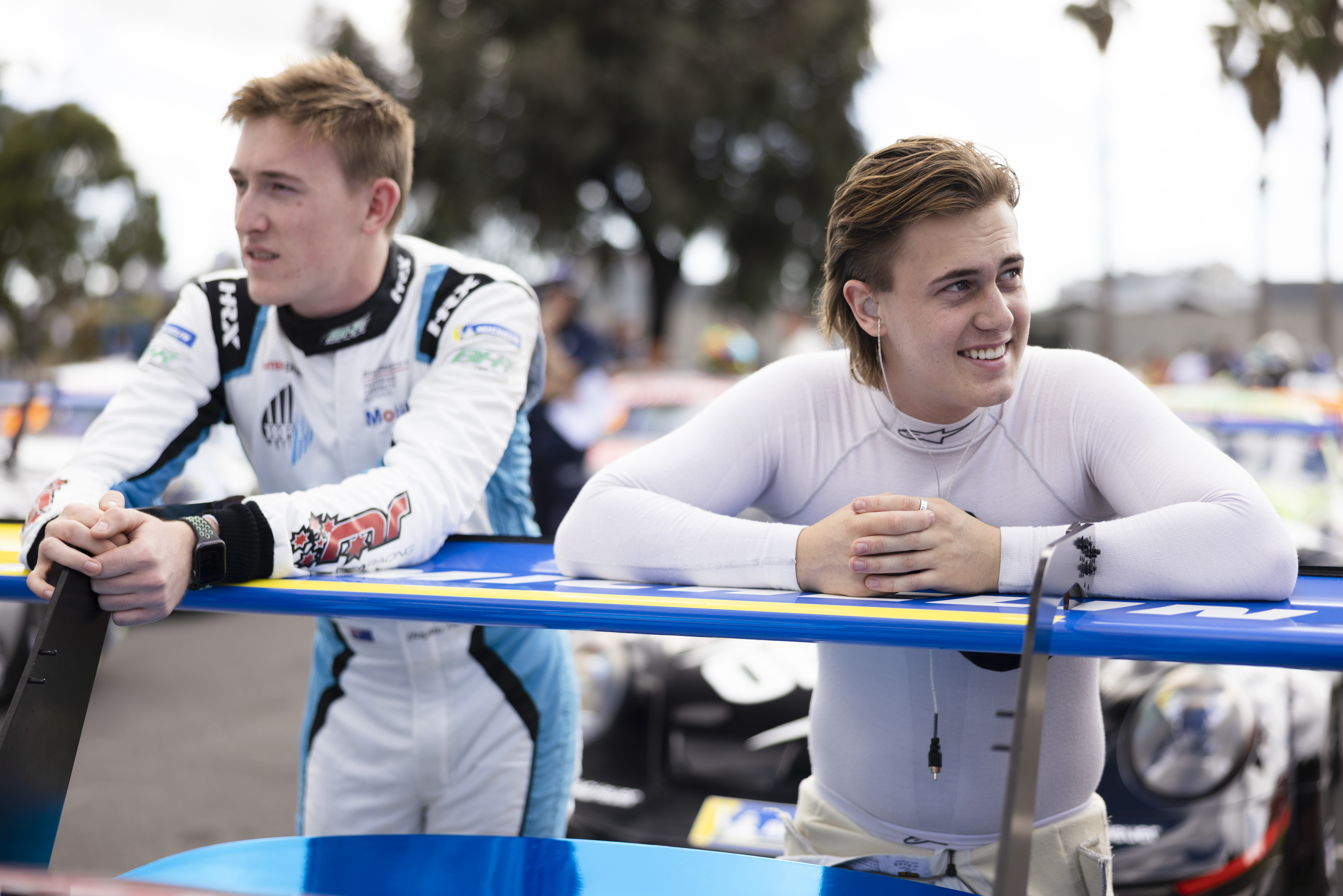 Jackson Walls #11 and Bayley Hall #28 racing at Australian Grand Prix 2022