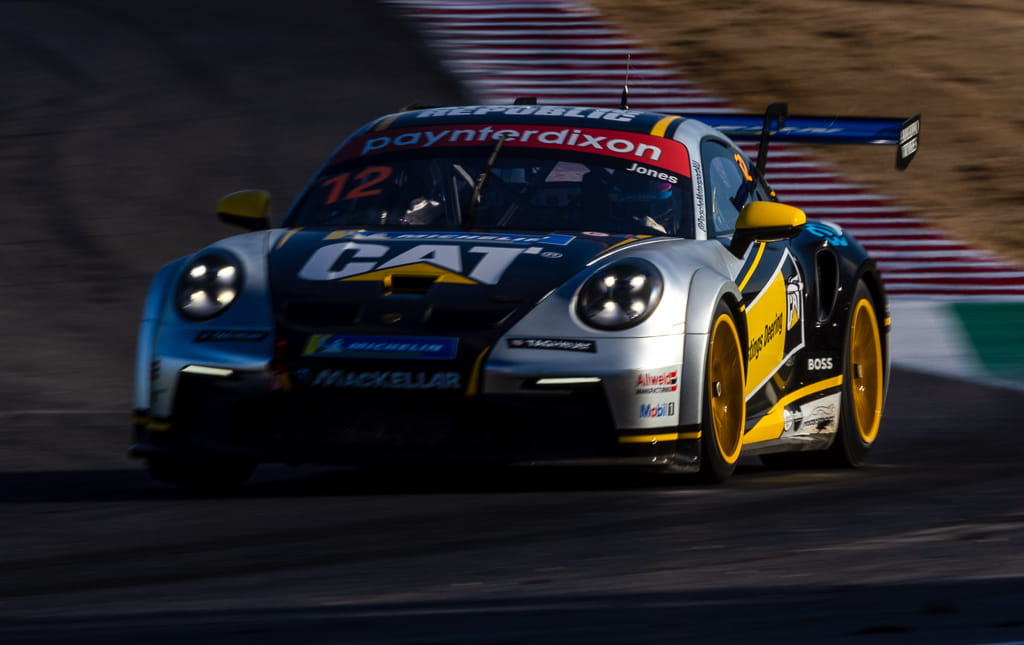 Harri Jones with McElrea Racing in the Porsche Carrera Cup at Winton 2022