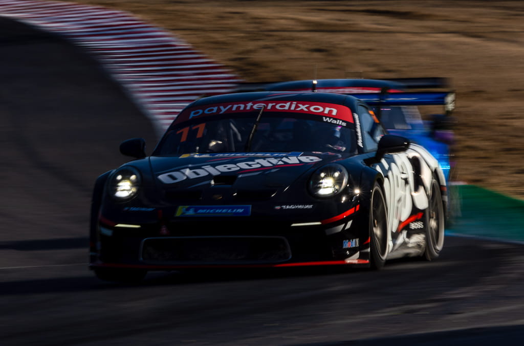 Jackson Walls with McElrea Racing in the Porsche Carrera Cup at Winton 2022