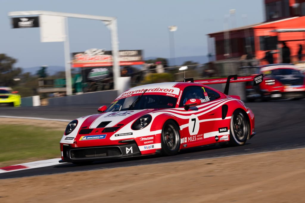 Tim Miles with McElrea Racing in the Porsche Carrera Cup at Winton 2022