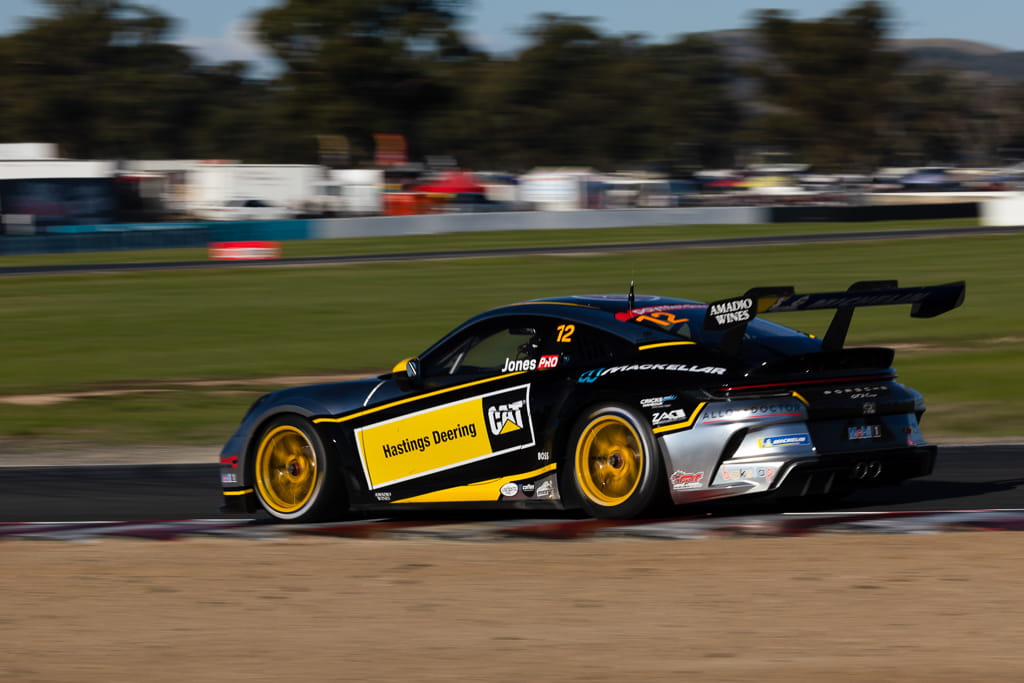 Harri Jones with McElrea Racing in the Porsche Carrera Cup at Winton 2022