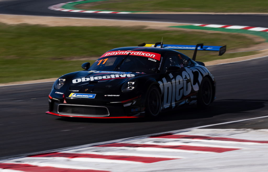 Jackson Walls with McElrea Racing in the Porsche Carrera Cup at Winton 2022