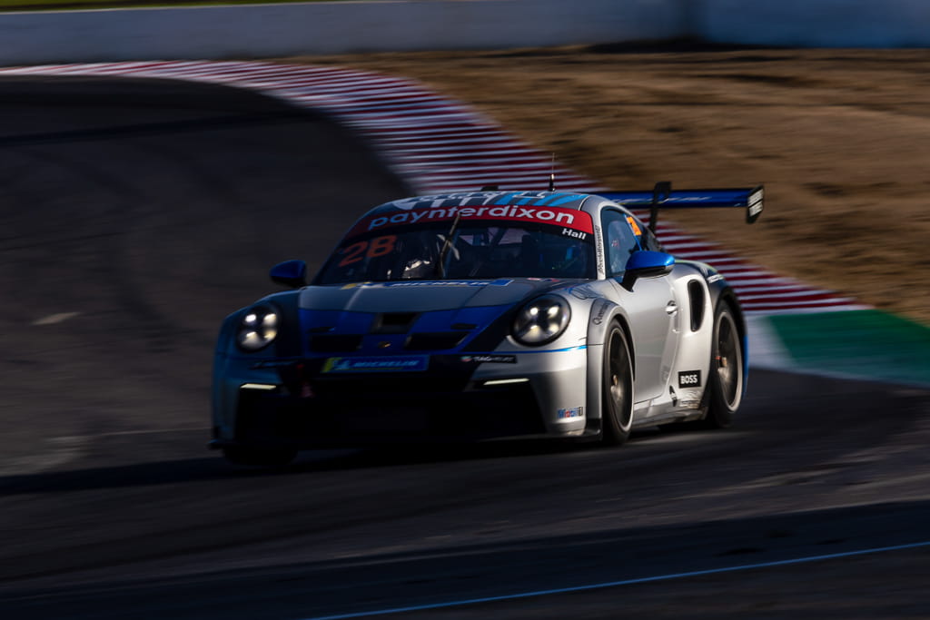 Bayley Hall with McElrea Racing in the Porsche Carrera Cup at Winton 2022