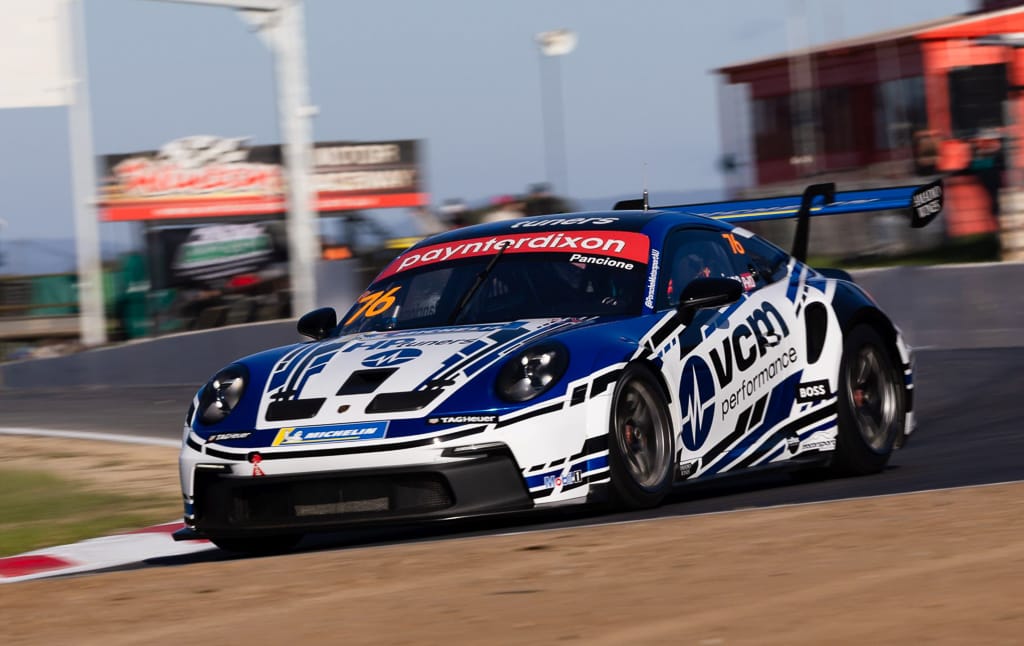 Christian Pancione with McElrea Racing in the Porsche Carrera Cup at Winton 2022