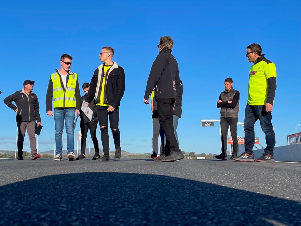 McElrea Racing drivers at Winton Motor Raceway 2022