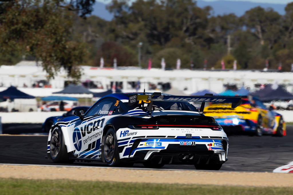 Christian Pancione #76 racing at Winton Motor Raceway 2022