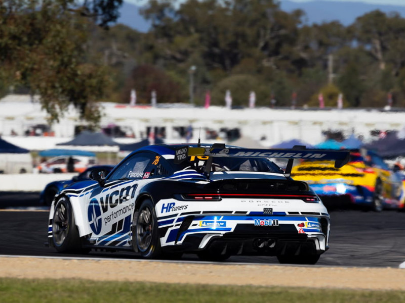 Christian Pancione #76 racing at Winton Motor Raceway 2022