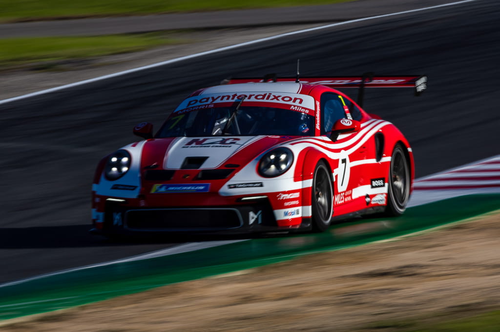 Tim Miles with McElrea Racing in the Porsche Carrera Cup at Winton 2022