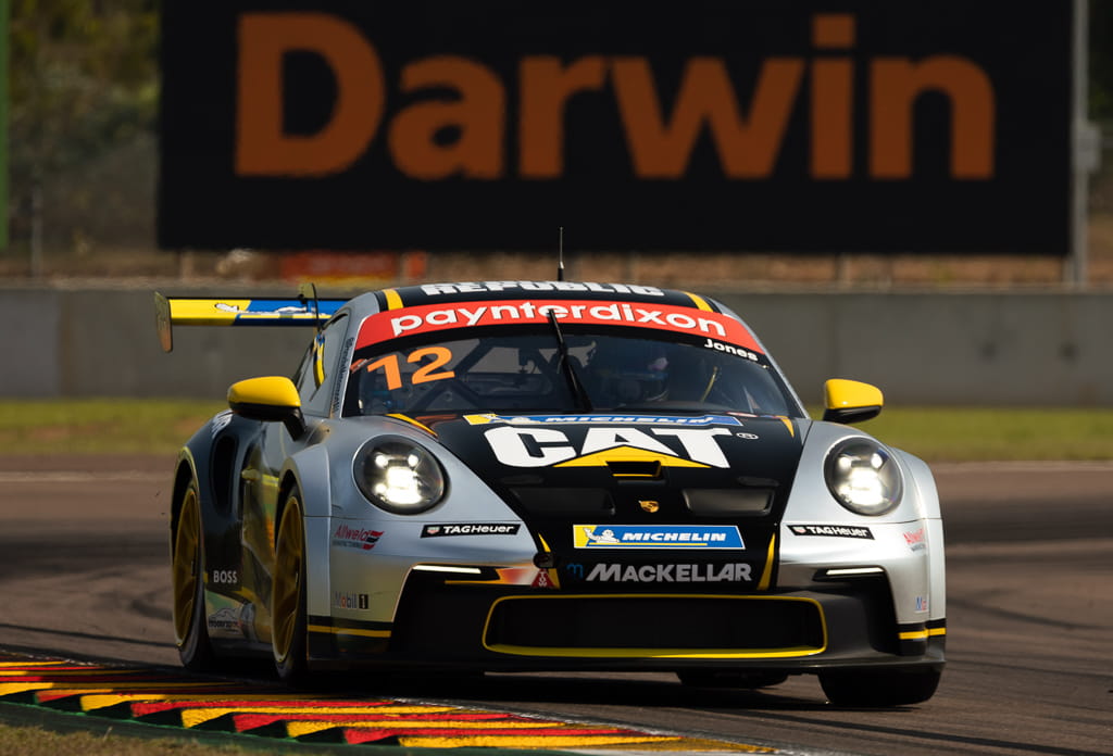 Harri Jones with McElrea Racing in the Porsche Carrera Cup at Darwin 2022