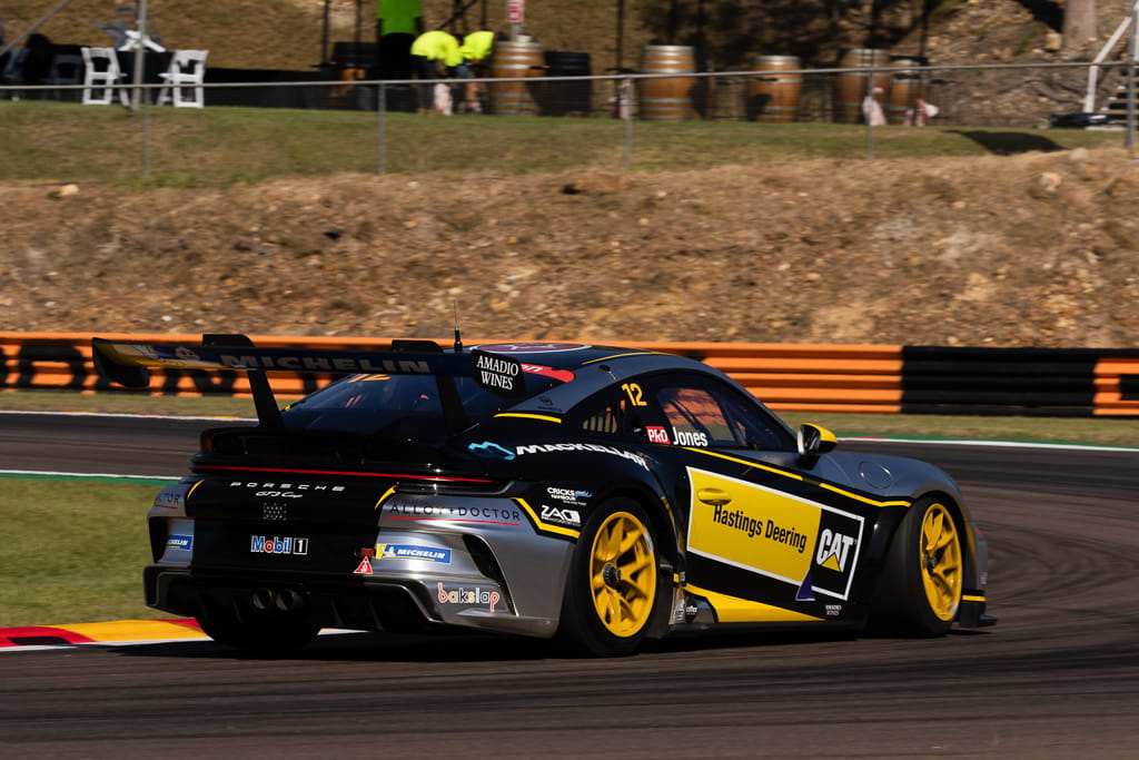 Harri Jones with McElrea Racing in the Porsche Carrera Cup at Darwin 2022