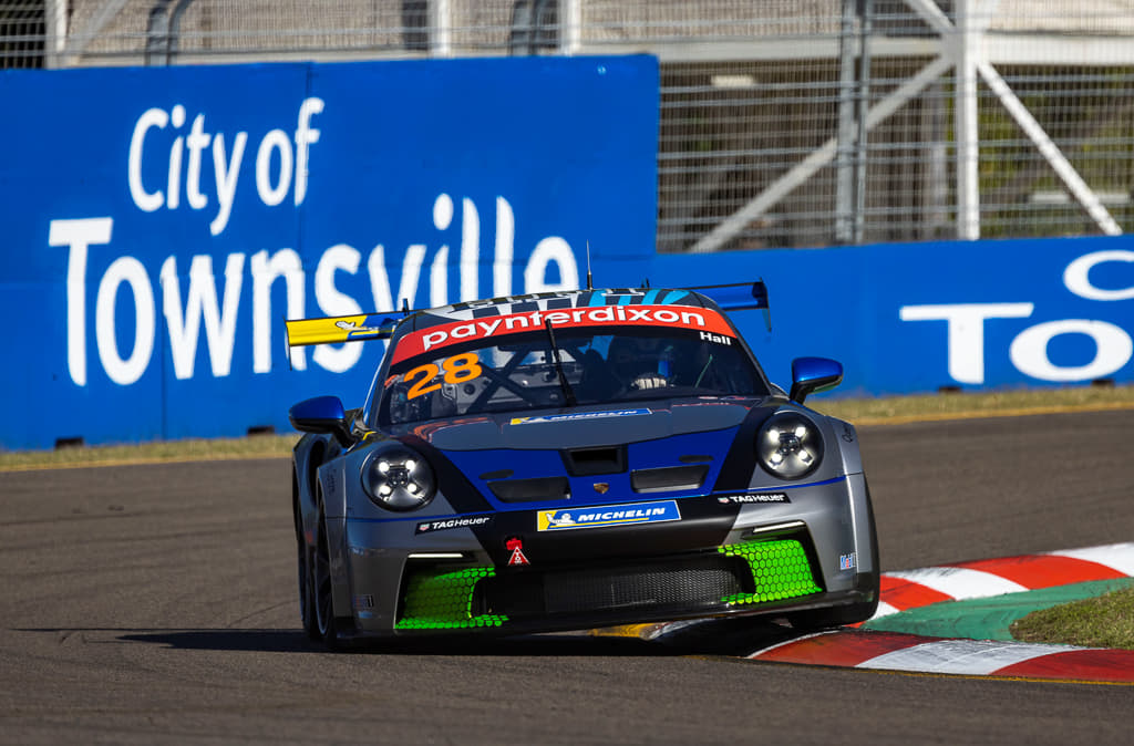 Bayley Hall with McElrea Racing in the Porsche Carrera Cup at Townsville 2022