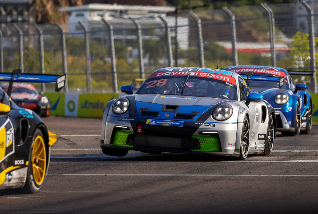 Bayley Hall with McElrea Racing in the Porsche Carrera Cup at Townsville 2022