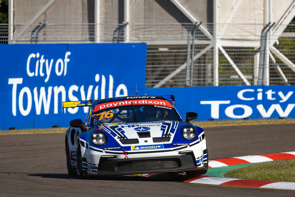 Christian Pancione with McElrea Racing in the Porsche Carrera Cup at Townsville 2022