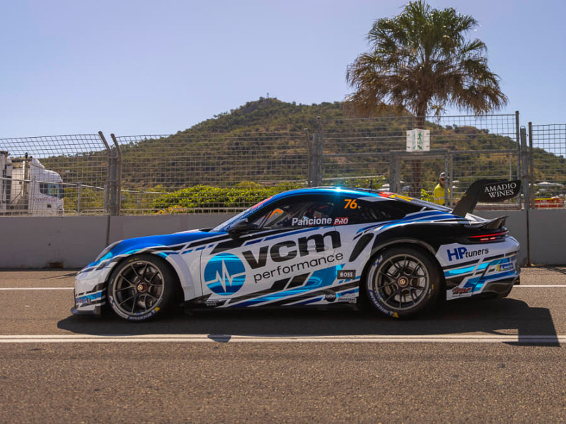 Christian Pancione #76 racing at Townsville Street Circuit 2022