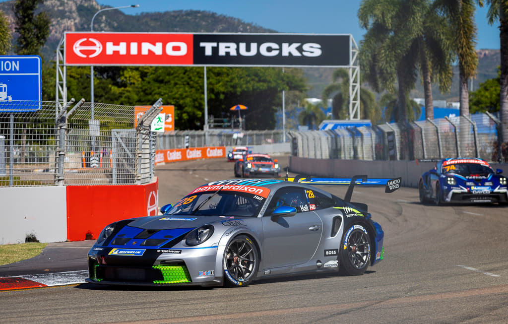 Bayley Hall with McElrea Racing in the Porsche Carrera Cup at Townsville 2022