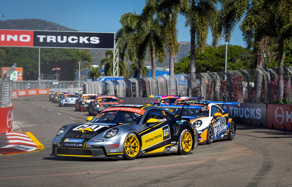 Harri Jones #12 racing at Townsville Street Circuit 2022