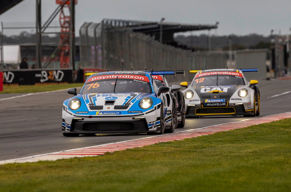 Christian Pancione with McElrea Racing in the Porsche Carrera Cup at The Bend South Australia 2022