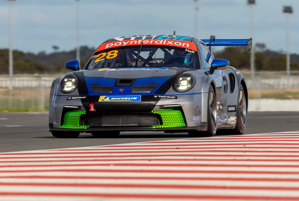 Bayley Hall with McElrea Racing in the Porsche Carrera Cup at The Bend South Australia 2022