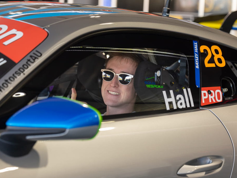 Bayley Hall #28 racing at The Bend Motorsport Park 2022
