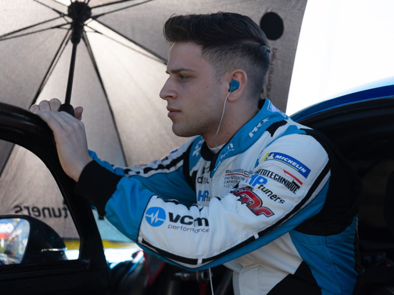 Christian Pancione #76 racing at The Bend Motorsport Park 2022
