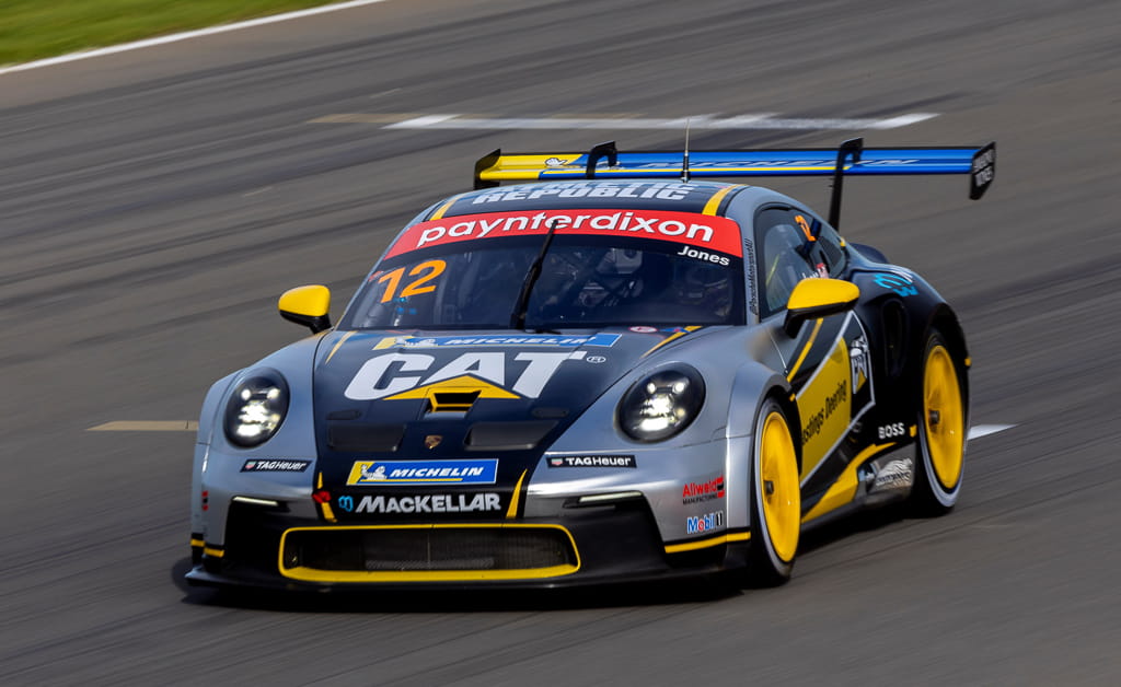 Harri Jones #12 racing at The Bend Motorsport Park 2022