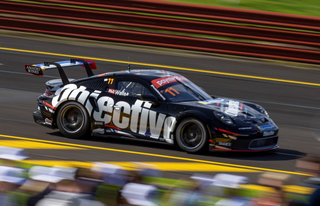 Jackson Walls with McElrea Racing in the Porsche Carrera Cup at Sandown Raceway 2022