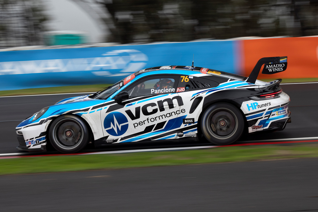 Christian Pancione #76 racing at Mount Panorama Circuit Bathurst 2022