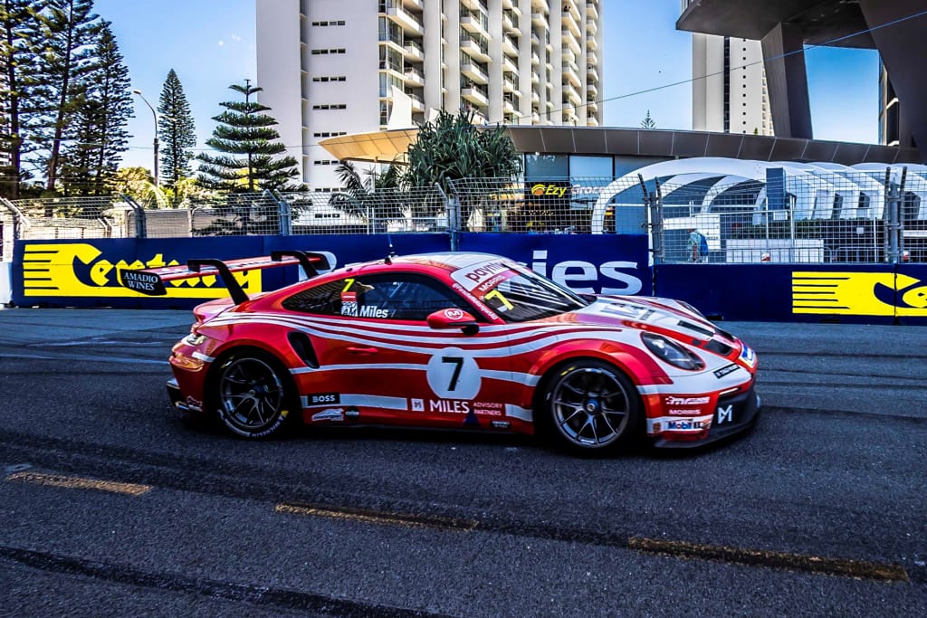 Tim Miles with McElrea Racing in the Porsche Carrera Cup at Surfers Paradise 2022