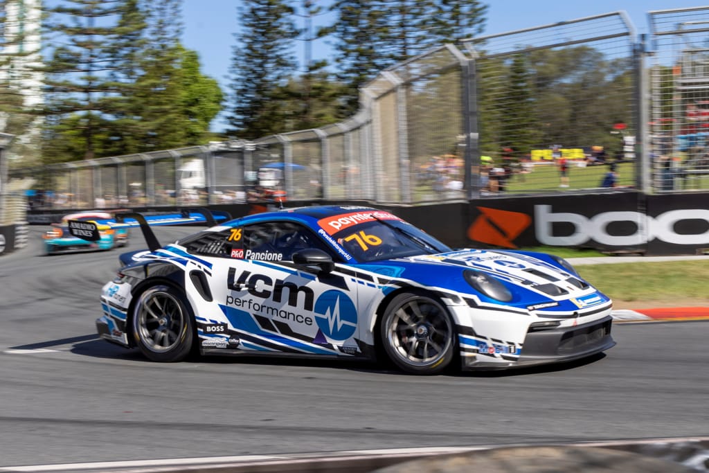 Christian Pancione with McElrea Racing in the Porsche Carrera Cup at Surfers Paradise 2022