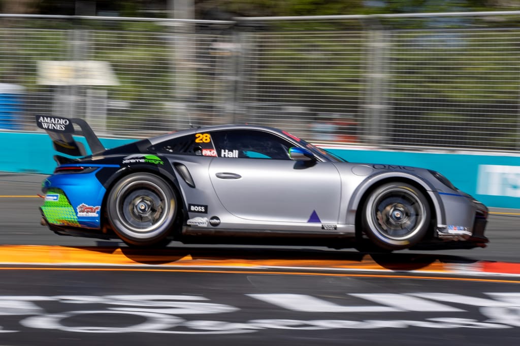 Bayley Hall #28 racing at Surfers Paradise Street Circuit 2022