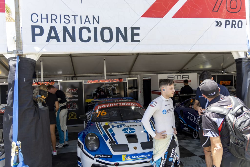 Christian Pancione #76 racing at Surfers Paradise Street Circuit 2022