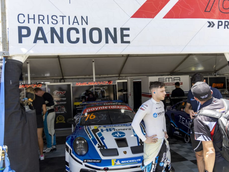 Christian Pancione #76 racing at Surfers Paradise Street Circuit 2022