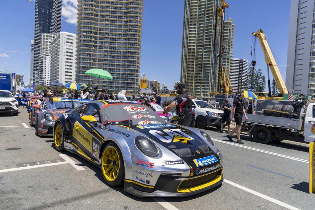 Harri Jones with McElrea Racing in the Porsche Carrera Cup at Surfers Paradise 2022