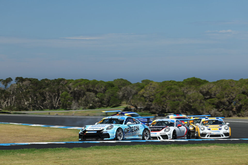 Lockie Bloxsom #23 racing at Phillip Island Circuit 2023