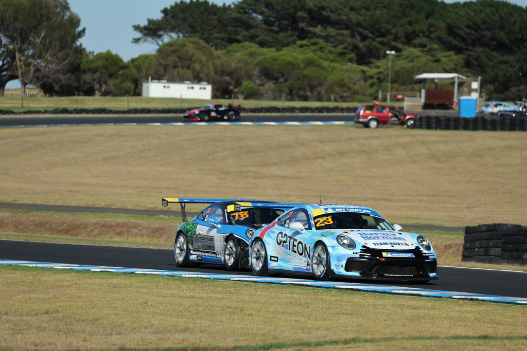 Lockie Bloxsom #23 racing at Phillip Island Circuit 2023