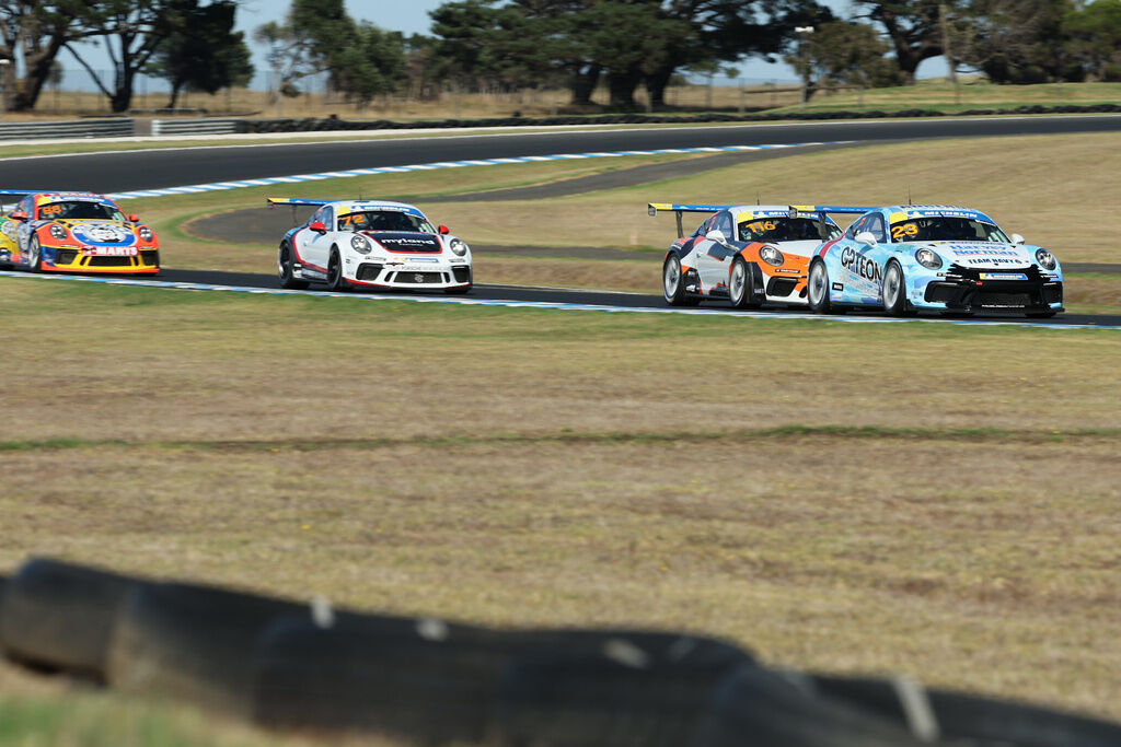 Lockie Bloxsom #23 racing at Phillip Island Circuit 2023
