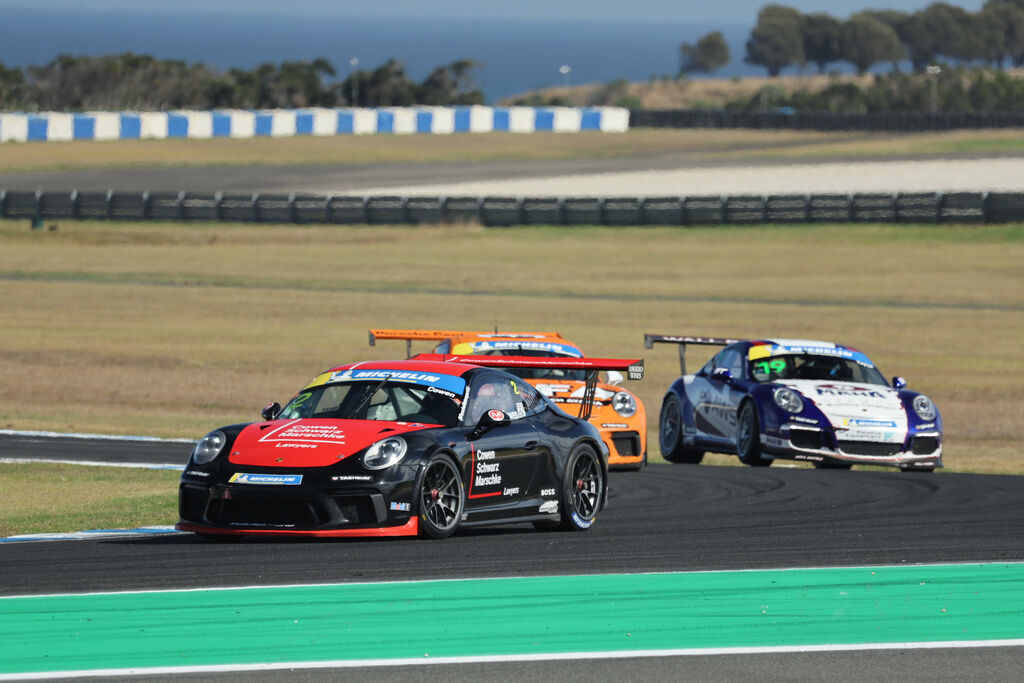 Richard Cowen #2 racing at Phillip Island Circuit 2023
