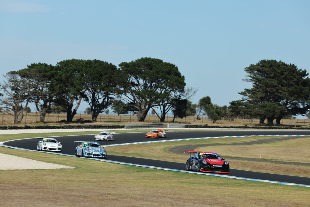 Richard Cowen #2 racing at Phillip Island Circuit 2023