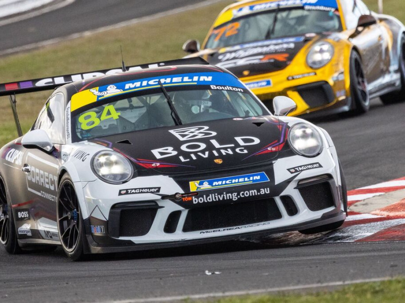 Brett Boulton #84 racing at Symmons Plains Raceway 2023