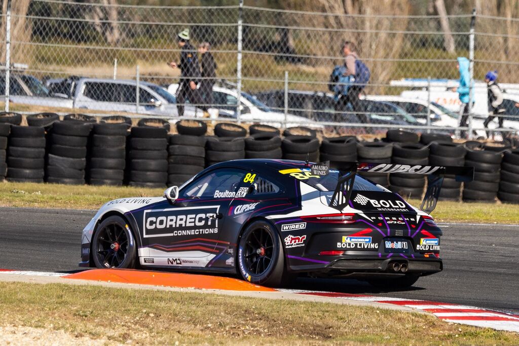 Brett Boulton #84 racing at Symmons Plains Raceway 2023