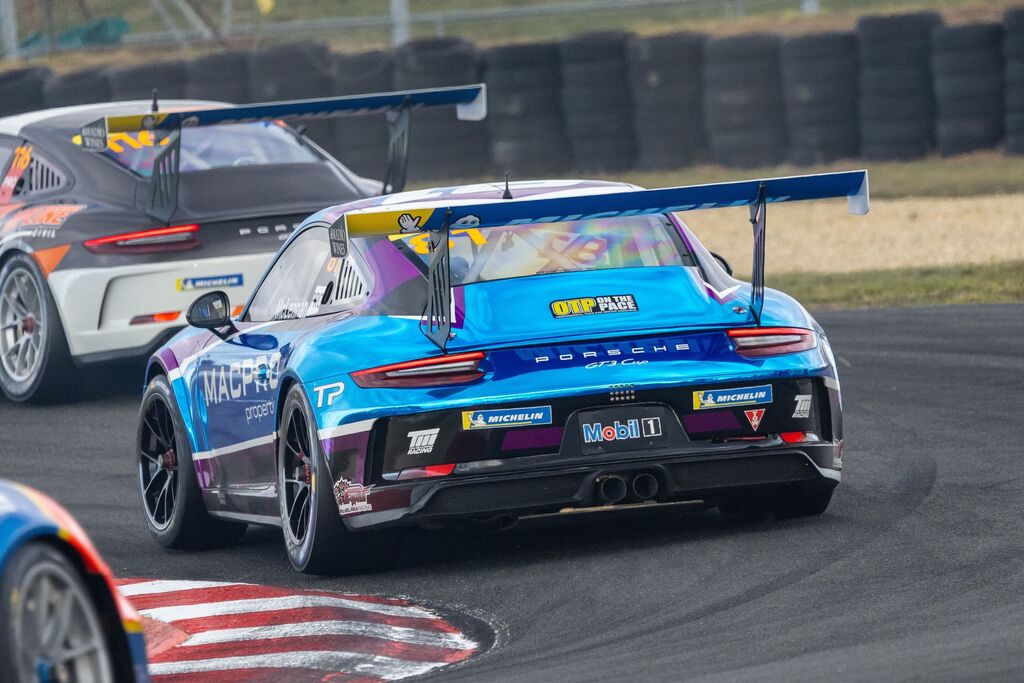 Tom McLennan with McElrea Racing in the Michelin Sprint Challenge Round 2 at Symmons Plains 2023