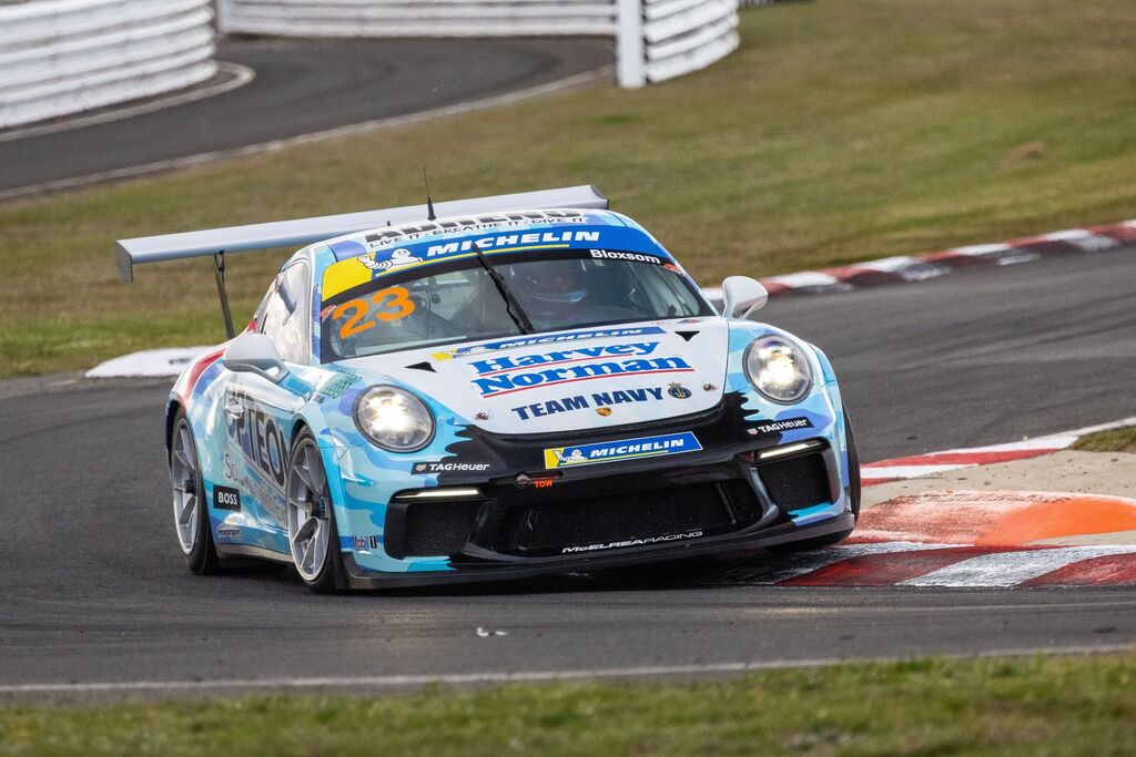 Lockie Bloxsom #23 racing at Symmons Plains Raceway 2023