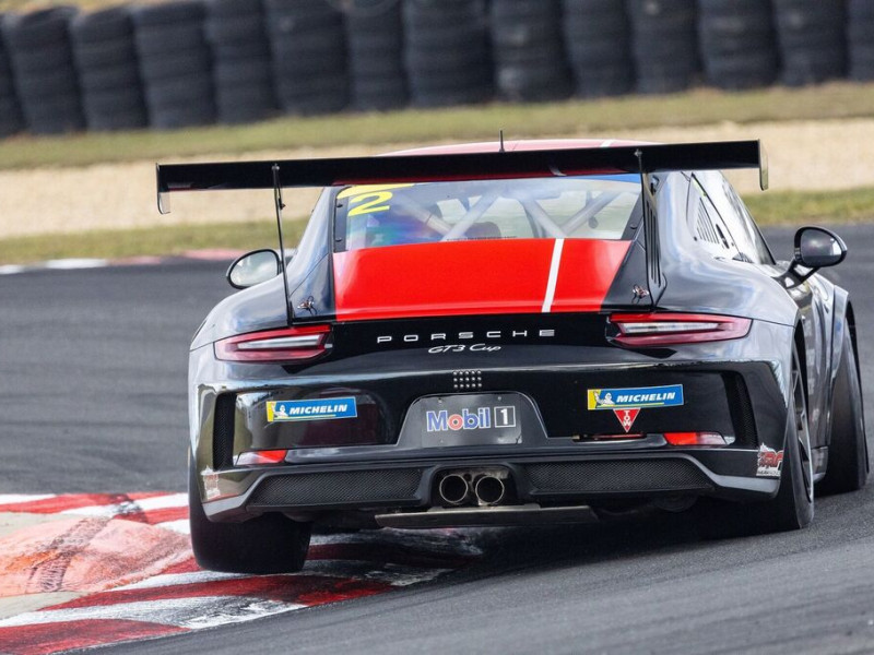 Richard Cowen #2 racing at Symmons Plains Raceway 2023